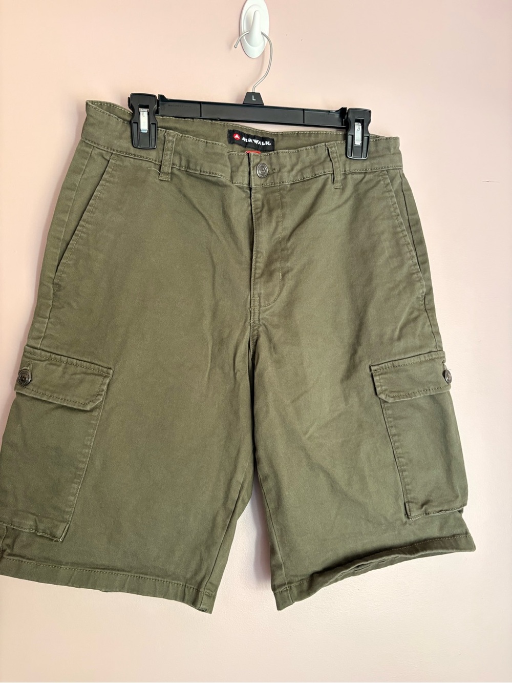 💙Airwalk Olive Green Men's Cargo Shorts